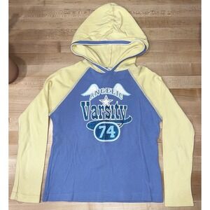 Vintage Girl Identity Hooded Top, 'Angelic Varsity,' Girl's Size Large (10-12)